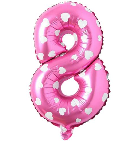 Folyo Balon Pembe 8 16 İnç 36 Cm